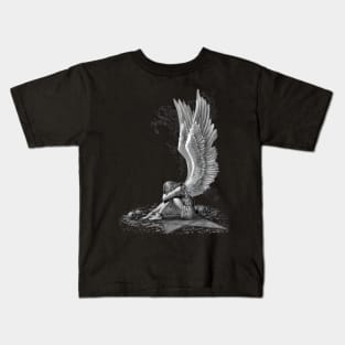 Spiral Original - Enslaved Angel - Gothic Angel Kids T-Shirt